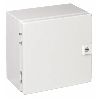 HOFFMAN Enclosure: Steel, 10 in x 8 in x 4 in, NEMA 12/13, Solid Cover, Hinged - Steel Dust-Tight Enclosures
