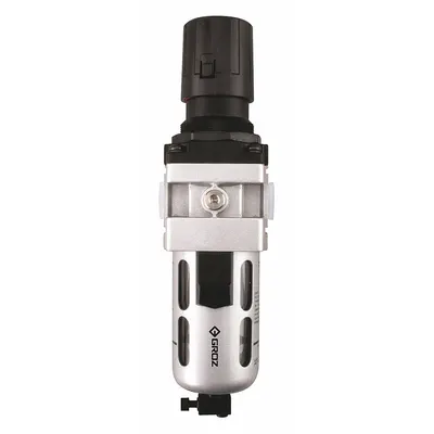 GROZ Filter-Regulator: Intermediate Duty Series, 3/8 in NPT, 77 cfm, 40 micron - GROZ FRL Air Filter/Regulators
