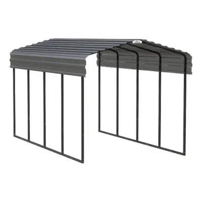 ARROW Carport: 20 ft Overall Lg, 10 ft Overall Wd, 9 ft Overall Ht, Powder Coated - Carports