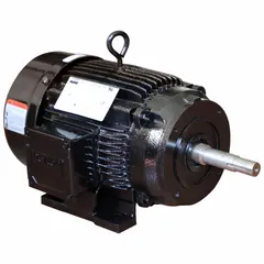 Totally enclosed fan-cooled motor rated 5 hp at 208-230/460V AC. Designed for use with straight centrifugal pumps in fluid handling systems requiring continuous operation.