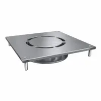 BESTCARE Grate: Square, Stainless Steel, Satin, 3/4 in Overall Ht (MPN WHDG-5SQ-WATTS)