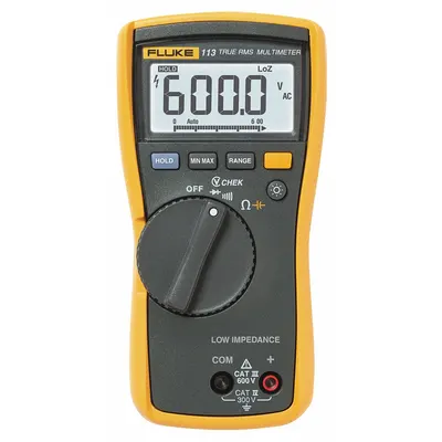 FLUKE Digital Multimeter: TRMS, CAT III 600V/CAT IV 300V - Standard Feature Multimeters