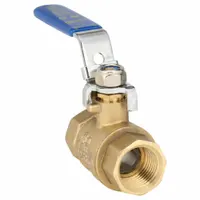 APPROVED VENDOR Manual Two-Way Ball Valve: 1/2 in, Straight, FNPT x FNPT, Full Port Ball Port, Lever