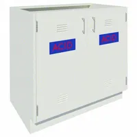 Acid Storage Base Cabinet: 35 1/8 in Overall Ht, 22 in Overall Dp, 4 ft Overall Wd, Steel, 0 Drawers (MPN GRJTP188-48GG-2)