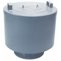SOLBERG Filter Silencer: 8 in Flange Inlet Size, 1,800 cfm, 23 in Overall Ht, 22.5 in Outside Dia (MPN F-377P-800F)