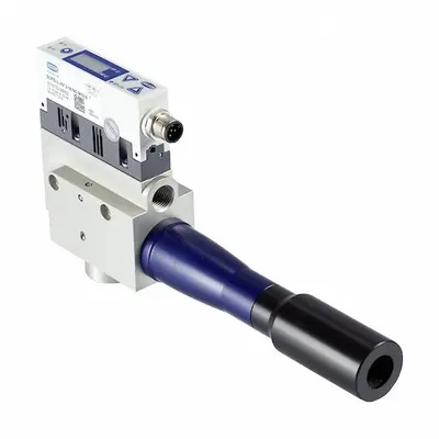 SCHMALZ Multistage Compact Ejector: 323 lpm, 1/4 in G Female, 1/2 in G Female, PNP - Schmalz SCPS-L/SCPSi-L Series Compact Vacuum Generators