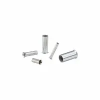 PANDUIT Wire Ferrule: 2/0 AWG Max Wire Size, Holds 1 Wire, Bare, 0.52 in Ferrule Dia (MPN F89-25-L)