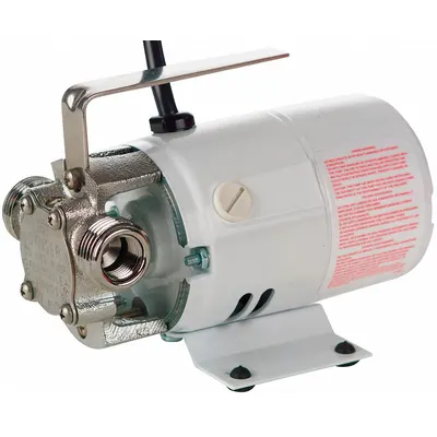 LITTLE GIANT Utility Pump: 12V DC, 25 ft Max head, 1 ft Cord Lg, Vehicle Battery - Battery-Powered Flexible Impeller Utility Pumps