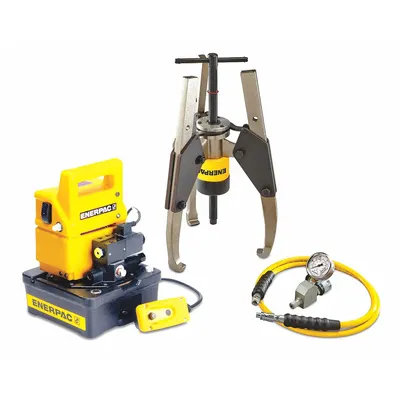 ENERPAC Hydraulic Puller Set: 36 ton Capacity with Attachments - Ram Puller Sets