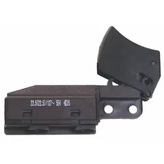 Replacement switch for circular saws, restoring power control when the original switch fails. Suitable for use in woodworking, construction, and fabrication applications.