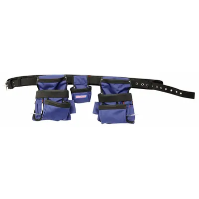 WESTWARD Padded Tool Belt, Blue, 32-54 in Waist, 13 Pockets - Tool Belts