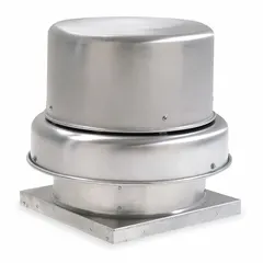 This unassembled belt-drive fan includes a drive package and is designed for roof-mounted general ventilation. It features a 21 1/2 in wheel, delivers 5,340 cfm, and is powered by a single-speed open dripproof motor rated at 208-230/440V AC. Suitable for clean air exhaust in commercial or industrial spaces where moderate static pressure is acceptable.