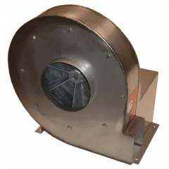 Direct-drive blower without drive, designed for 3,450 RPM fan speed. Delivers airflow from 638 cfm to 1,127 cfm. Suitable for industrial ventilation, material handling, and dust collection applications.