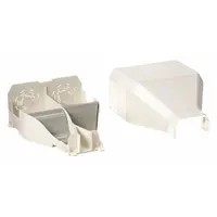 PANDUIT Entrance End: T-45, 2 1/2 in Wd, 1 1/4 in Ht, Plastic, Off White (MPN T45EEIW)