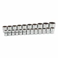 TEKTON Socket Set: 3/4 in Drive, 23 Piece, 12-Point, Metric, 19 mm to 50 mm (MPN SHD93016)