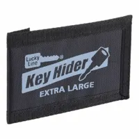 Key Hider: Nylon, Black, 4 in Dp, Pouch Hider, Surface Mount (MPN 91305)