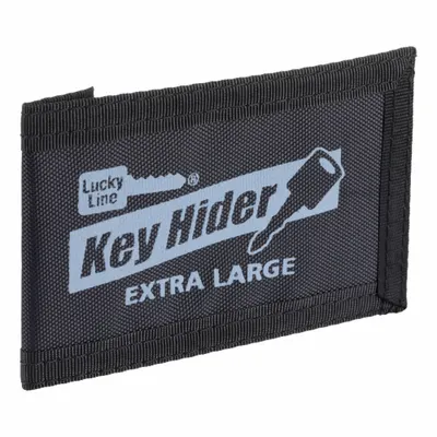 LUCKY LINE PRODUCTS Key Hider, Black Nylon Pouch, Surface Mount - Key Hiders