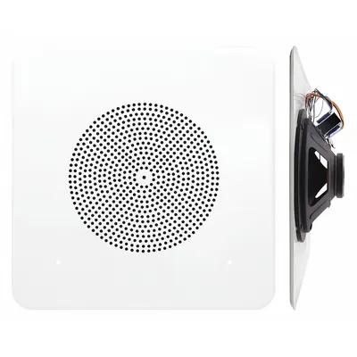 SPECO TECHNOLOGIES In-Ceiling Speaker: Powered, 2-Way, 8 ohm Impedance, 12 in Overall Wd - Ceiling-Mount Speakers