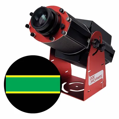 LASERGLOW TECHNOLOGIES Fixed Image Projector: Projector, Lens and Image Template - LED Safety Walkway Projectors