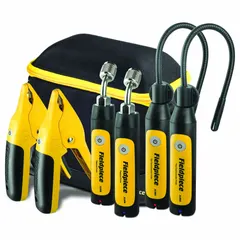 Wireless diagnostic kit for HVAC/R systems, measuring pressure and temperature. Includes two Pressure Probes for simultaneous readings. Compatible with the Job Link® app for data viewing and analysis. Typical applications include system charging, troubleshooting, and maintenance.