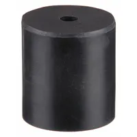 Bumper Door Stop: Door - Mounted, 13/16 in Wd, 13/16 in Overall Ht, Black (MPN 2986-017)