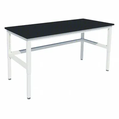 INSTOCK Heavy Duty Table: 30 in Overall Wd, 36 in Overall Ht, 6 ft Overall Lg, Phenolic - Adjustable-Height Laminate Surfaced Lab Tables