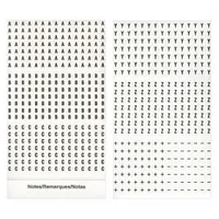 3M Wire Marker Book: A to Z/– (Minus)/+ (Plus), Black on White, 426 Labels, 32°F to 150°F, 5 PK (MPN SPB-12)