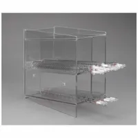 Serological Pipette Holder: 6 in Overall Wd, 10 in Overall Ht, 10 1/4 in Overall Lg, PETG, Clear (MPN SRPIPSHRT)