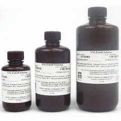 Lab-grade Zobell solution for calibrating oxidation-reduction potential (ORP) sensors. Supplied in a 250 mL bottle. Used in laboratory and field instruments to ensure accurate redox measurements in water quality testing and environmental monitoring.