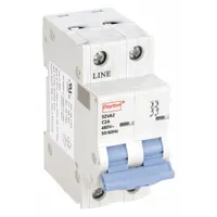 DAYTON IEC Supplementary Protector: 2 A Amps, 7.5kA at 480V AC, Screw Clamp, NDB2-63, 480V AC, C