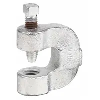 Beam Clamp: Zinc-Plated Malleable Iron, 400 lb Load Capacity, For 3/8 in Threaded Rod (MPN 0500305008)