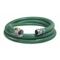 Water Suction and Discharge Hose: 1 1/2 in Hose Inside Dia., 89 psi, Green, 50 ft Hose Lg (MPN SP150-50CN-G)