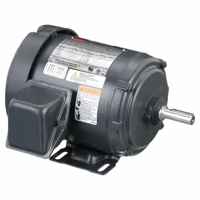 Dayton General Purpose Motor: Rigid Base Mount, Totally Enclosed Fan Cooled, 3/4 hp - Rigid Base 3-Phase General Purpose AC Motors
