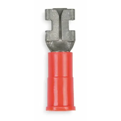 3M Wire Disconnect: Female Socket, Red, Vinyl, Partial Coverage - Partially Insulated Quick Disconnects