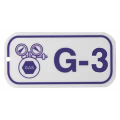 This lockout tag is made of polystyrene with holes for attachment. It is printed in English and features a G-3 size with no header. Used in lockout/tagout procedures to identify equipment under maintenance and prevent accidental energization.