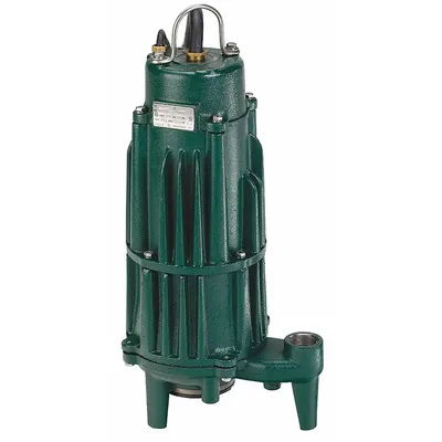 ZOELLER Grinder Pump: Vertical, Three Phase, 2 hp, 460V AC, 45 gpm @ 10' of Head - General Purpose Sewage Grinder Pumps