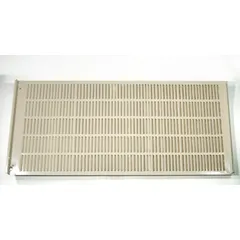 Replacement louver assembly for HVACR systems, used to regulate airflow and shield equipment in commercial and industrial ventilation setups. Commonly applied in rooftop units, air handlers, and exhaust systems for intake or exhaust control.