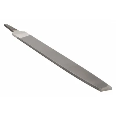 NICHOLSON Machinists File: Rectangular, Smooth Cut, 10 in Lg without Tang, 15/16 in Wd - Tapered Double-Cut Rectangular Files