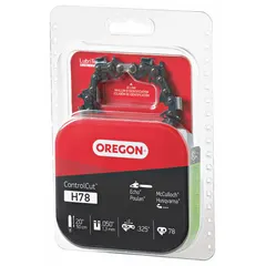 Chainsaw chain with 0.325 in pitch, 0.05 in gauge, 78 drive links, and 3/16 in file size. Suitable for cutting wood with a 20-inch compatible bar. Used in forestry, tree service, and farm maintenance.