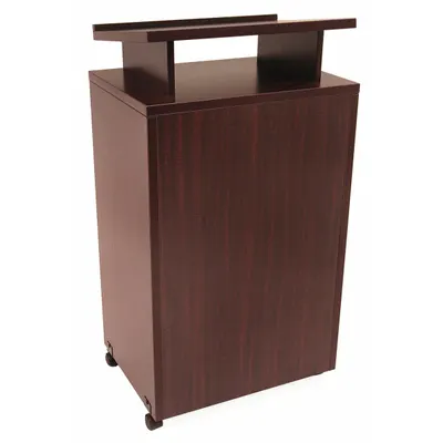 REGENCY Lectern: Mahogany, Laminate, 44 in Overall Ht, 24 in Overall Wd, 18 in Overall Dp - Lecterns