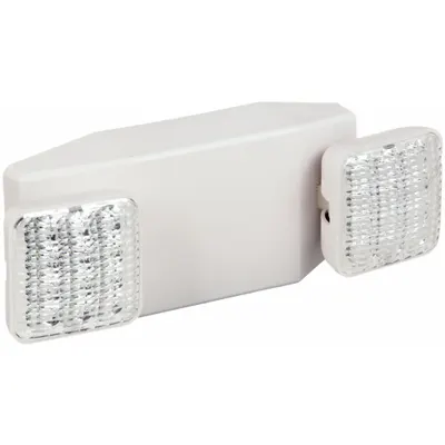 COMPASS Emergency Light: LED, Damp Location Rated, 0.79 W Lamp Watt, 120/277V AC - Plastic Emergency Lights
