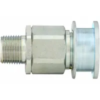 Steel-bodied hydraulic quick-connect coupling body with nitrile seal and 3/8 in male NPTF threads. Designed for quick, leak-free connection and disconnection in hydraulic systems handling petroleum-based fluids. Suitable for use in industrial machinery, mobile equipment, and hydraulic power units