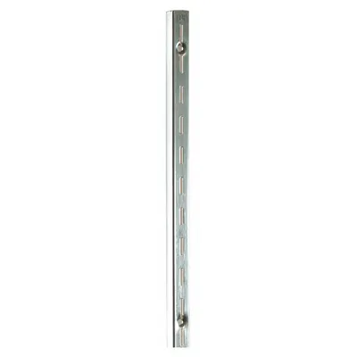 ECONOCO Single Slotted Standard: Single, 1 in Slot Spacing, 1/2 in Slot Lg, Zinc-Plated - Surface-Mount Slotted Standards