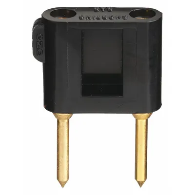 POMONA 3452-0 Shorting Bar Pin Tip Plug, Black - Shorting Bar Pin Tip Plugs