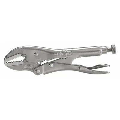 IRWIN Locking Plier: Flat, Lever, 1 1/2 in Max Jaw Opening, 7 in Overall Lg, 1 3/16 in Jaw Lg - Flat-Jaw Locking Pliers