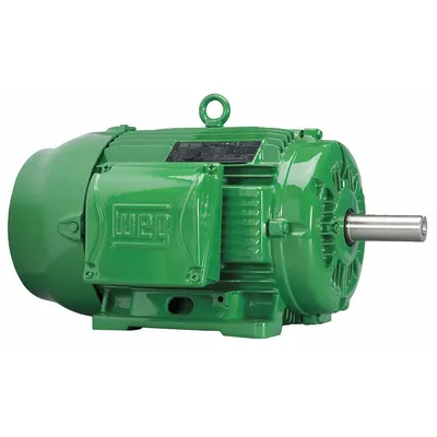 WEG General Purpose Motor: Rigid Base Mount, Totally Enclosed Fan Cooled, 1 1/2 hp - Rigid Base 3-Phase General Purpose AC Motors