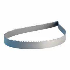 Bi-metal band saw blade from the Classic Pro line, 2 ft 11 6 in length with a 2/3 variable tooth configuration. Variable cutting edge reduces vibration for smoother cuts. Suitable for general maintenance and fabrication applications cutting ferrous and non-ferrous materials.
