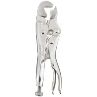 Locking Wrench: V, Lever, 9/16 in Max Jaw Opening, 4 in Overall Lg, 1 7/16 in Jaw Lg, Plain Grip (MPN 8)