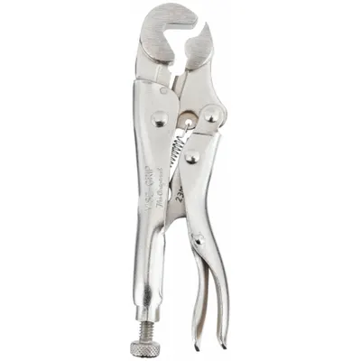 IRWIN Locking Wrench: V, Lever, 9/16 in Max Jaw Opening, 4 in Overall Lg, 1 7/16 in Jaw Lg - V-Jaw Locking Pliers