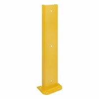 VESTIL Pallet Rack Guard: Bolt-On, Floor/Upright, 8 in x 3 5/8 in x 36 1/4 in, Steel, Yellow (MPN G6-36)